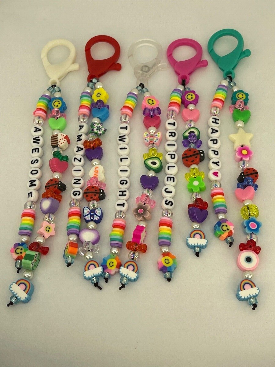 Handmade Keychain, Beads, Unique, Personalized, Bag Tags