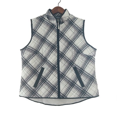 Karen Scott Quilted Vest Karen Scott Plaid Quilted Winter Vest Sz