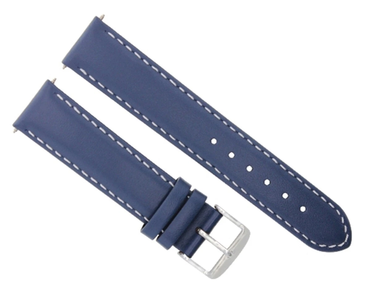 19MM SMOOTH LEATHER WATCH BAND STRAP FOR SEIKO 5 KINETIC AUTO