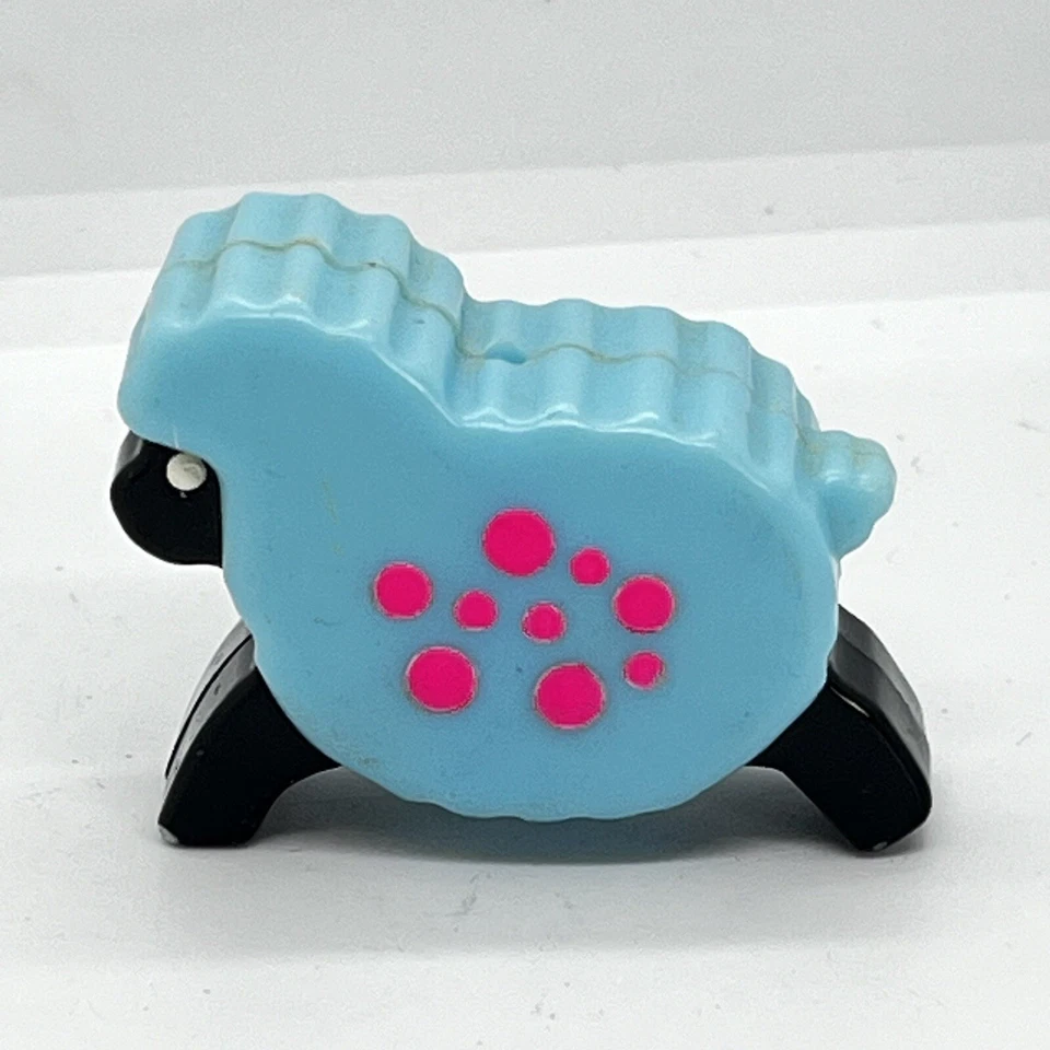 Juguete de repuesto de cuna móvil Fisher Price vintage para bebé animales de granja ovejas años 70 Foto 2 de 4