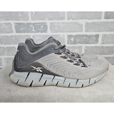 Reebok Zig Kinetica Shoes Mens 12 Gray Running Trainers Athletic Sneakers EH1721