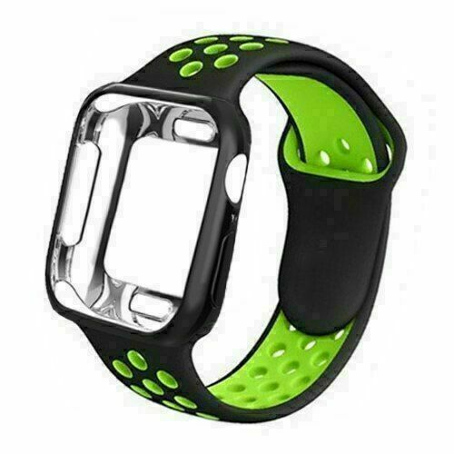 For Apple Watch 10 9 8 7 6 5 4 3 2 1 SE 45/46mm Silicone iWatch Band Strap Case - Picture 8 of 16