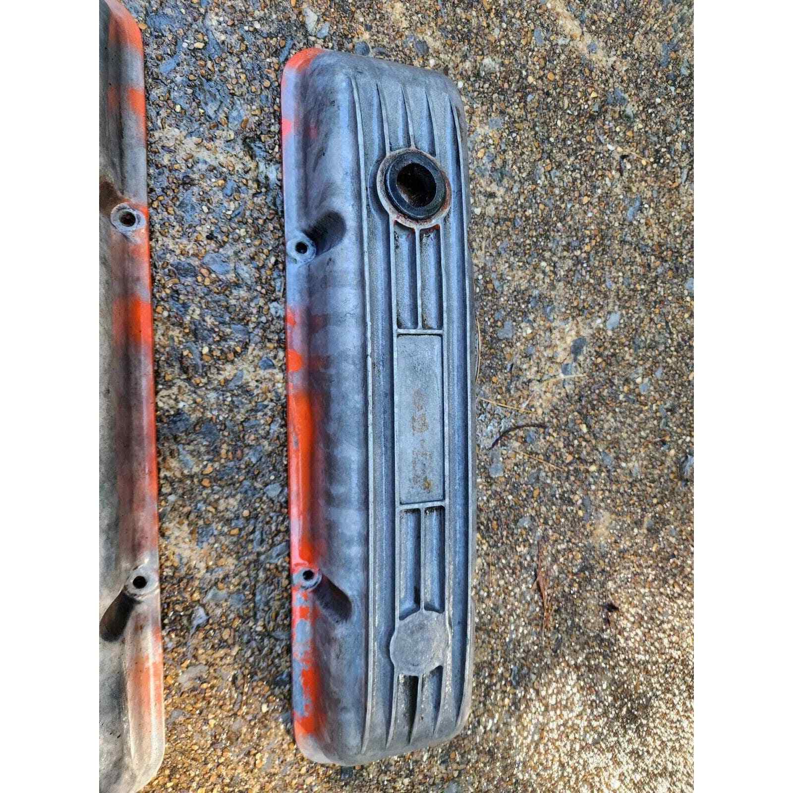 Ansen Weiand 719 Vtg 283 327 350 Aluminum Finned Valve Covers SBC Gasser Hot Rod eBay