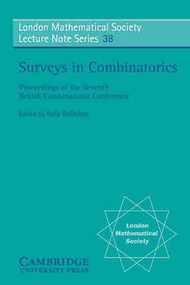 Surveys in Combinatorics Bollobás Paperback Cambridge University Press