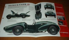 1939 ASTON MARTIN C-TYPE SPEC SHEET BROCHURE ...