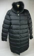 Herno Detachable Fur Trim Black Down Women's Parka Coat Size 44 It / 8 Us