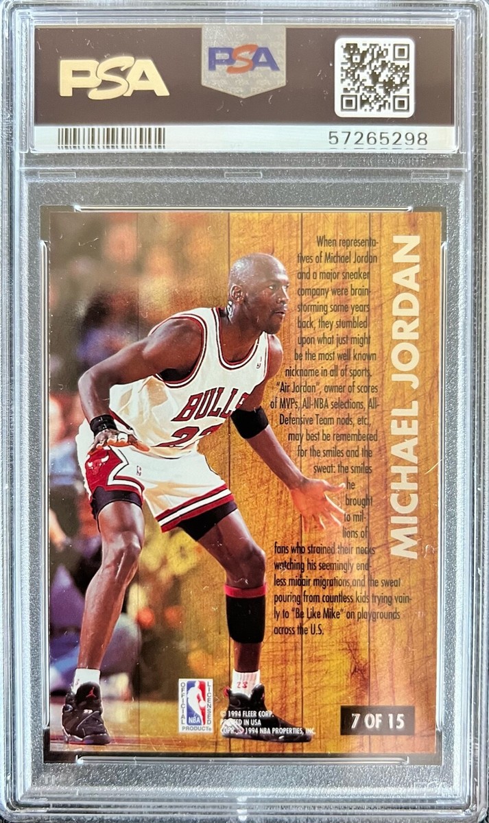 1993 Fleer Ultra Famous Nicknames #7 Michael Jordan AIR PSA NM
