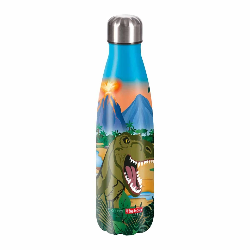 Step by Step Edelstahl Trinkflasche 0,5 l Dino Torex