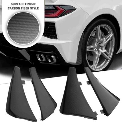 Extended Front Rear Splash Rock Guard Mud Flaps For Corvette C8 20