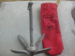 Vintage grapple/anchor by Benson called The Squid galvanized cast iron 3lbs