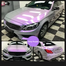 Color Changing Grey&purple Car Wrap Vinyl Auto Protection Sticker Wrap Vinyl PVC