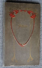 Empty Antique Arte Nuevo German postcard/photo album capacity 216 cards