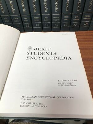 Merit Set Of Students Encyclopedia 20 Volumes Inc Index