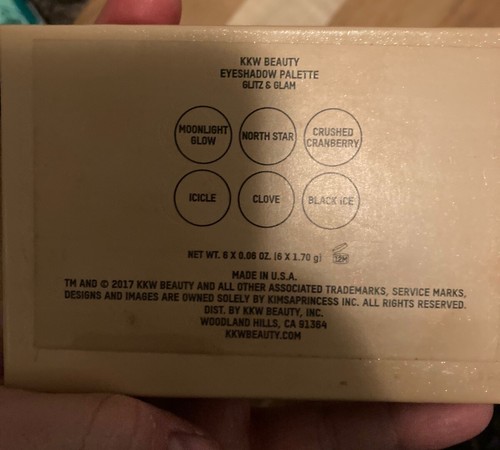 Kim Kardashian KKW Beauty Eyeshadow Palette Glitz & Glam Product Eye Make-Up - Picture 3 of 3
