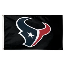 HOUSTON TEXANS 3'X5' DELUXE BLACK FLAG NEW WINCRAFT 🤠