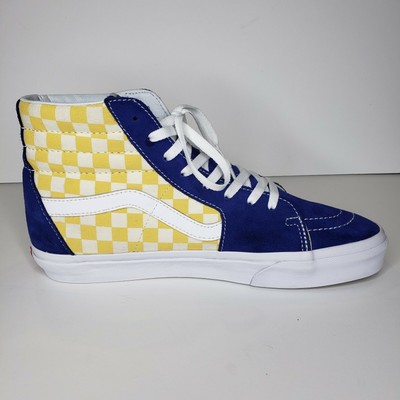 vans sk8 hi blue yellow