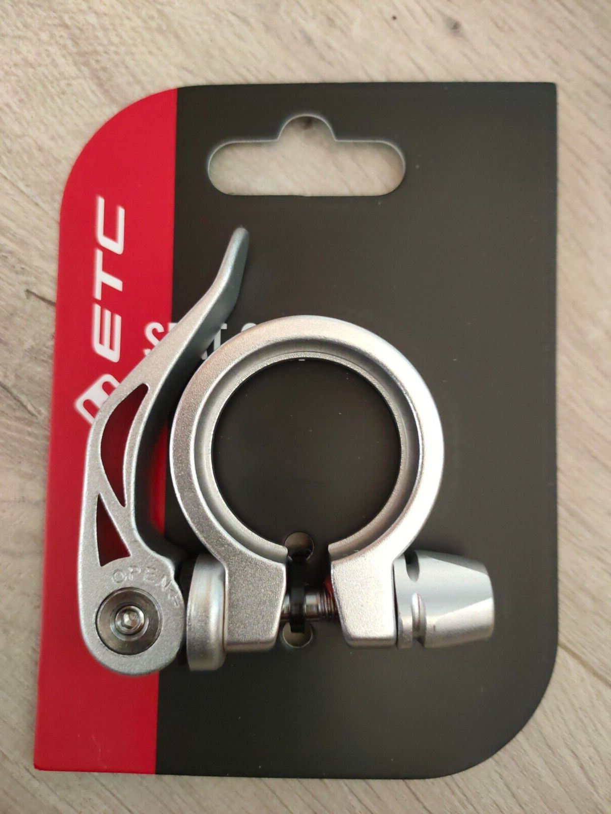 ETC QR Quick Release Bicycle / Cycle Seat Post Clamp Silver 34.9