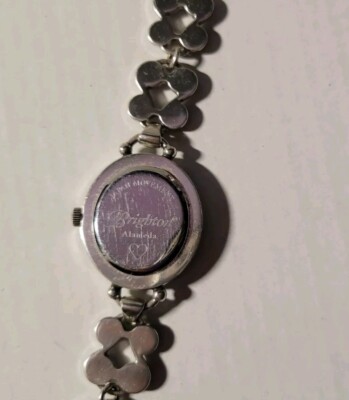 Brighton ALAMEDA Silver Oval Face TAOS Link Band Watch Xtra  display picture 2