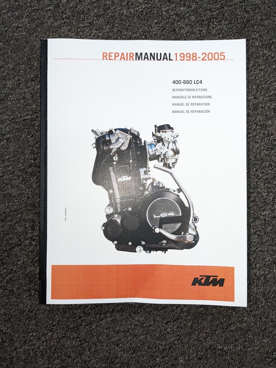 1999-2001 KTM LC4 400 540 620 640 Motorcycle Shop Service Repair