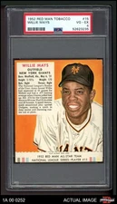 1952 Red Man #15 Willie Mays With Tab Giants HOF PSA 4 - VG/EX