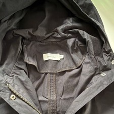 hessnatur Damen Anorak Jacke 44 Schwarz Baumw...