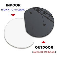 Transition-Clear to Black Replacement Lenses for Oakley Meta HSTN OW8002 51mm