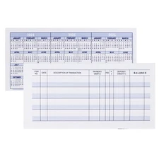 12 Pack Check Registers for Personal Checkbooks, Blank