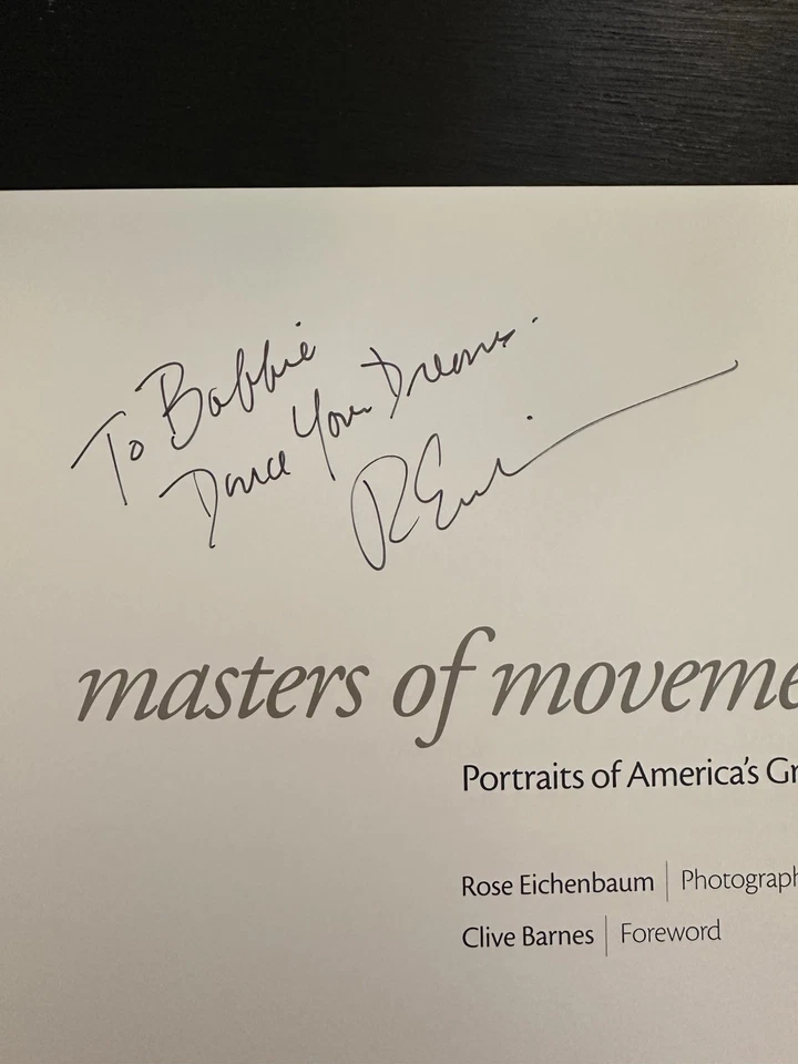 Very Rare Rose Eichenbaum Masters Of Movement Book Many Autographs Foto 2 de 4