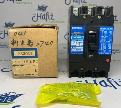 Terasaki XS30NS 3 Pole Circuit Breaker 15A 660VAC FREE FAST SHIPPING