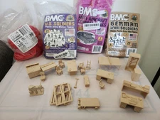 BMC Lot Of Army Figures Tanks Office Street Accs. Woman WWII German Soldiers