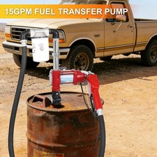 15GPM 12V Fuel Transfer Pump DC Gasoline with Auto Nozzle for Gas Diesel