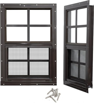 Versatile 2-Pack 24x36 Shed Windows - Perfect for Sheds, Coops, and Playhouses