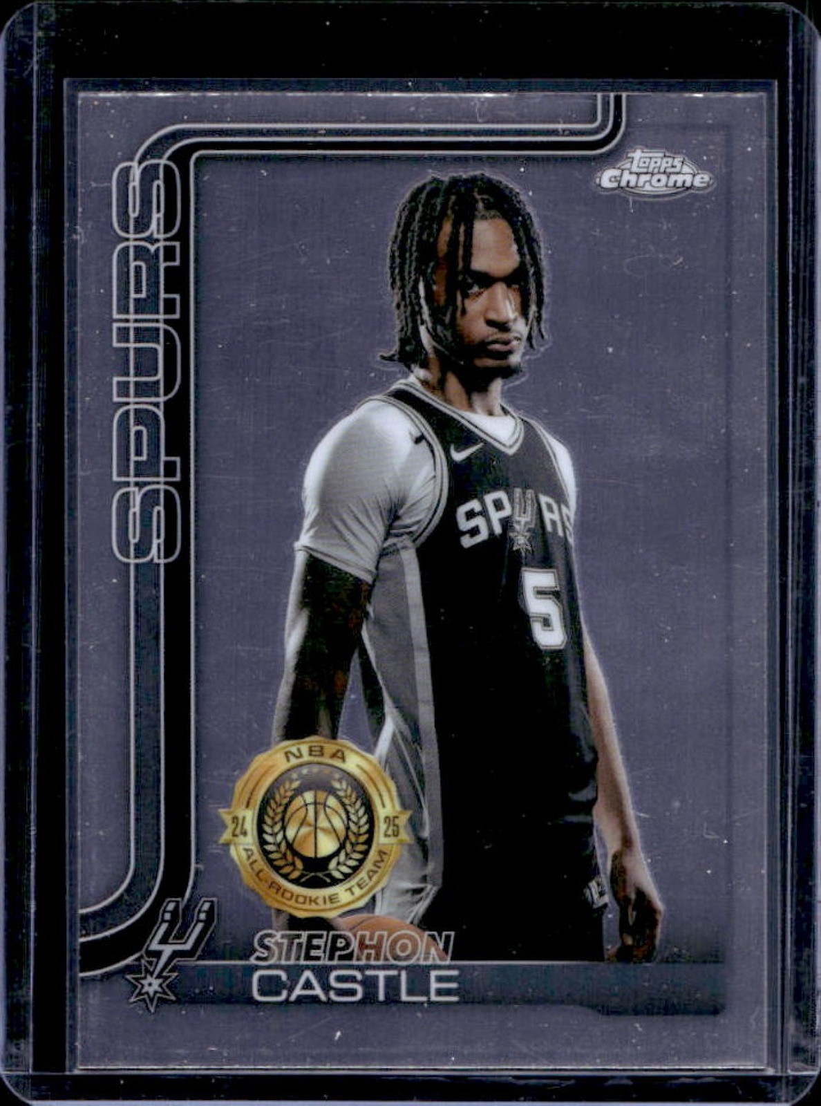 2025-26 Topps Chrome Stephon Castle Image Variation SSP #228 Spurs