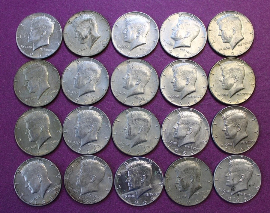 Circulated 1966 Kennedy US Half Dollars (1964-Now) for sale | eBay