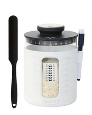 Sourdough Starter Jar Kit 33oz   Wide Mouth Sourdough Fermentation Jar, Up