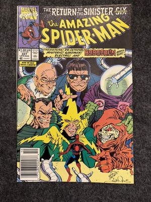 Amazing Spider-Man #337 NEWSSTAND 1990 NM   Sinister Six II 1st appearance 
