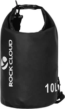 ROCK CLOUD Dry Bag Waterproof 10L Sack for Kayaking Rafting 10L, Black 