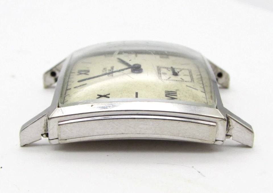 Estuche cuadrado lleno Elgin Deluxe 555 EE. UU. 10K WG - garrapatas - para restauración Foto 4 de 4