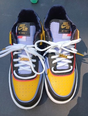 Nike Air Force 1 Low Shadow Sisterhood Black Dark Sulphur DO6114-700 Women 8