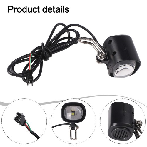 Light Lamp Electric Scooter Front Light Headlight 3 Lines 36-60V ABS Plastic - Picture 10 of 14