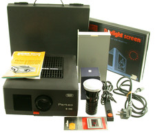 ZEISS IKON Perkeo S150 Dia Projektor Germany massiv Daylight screen Extras top