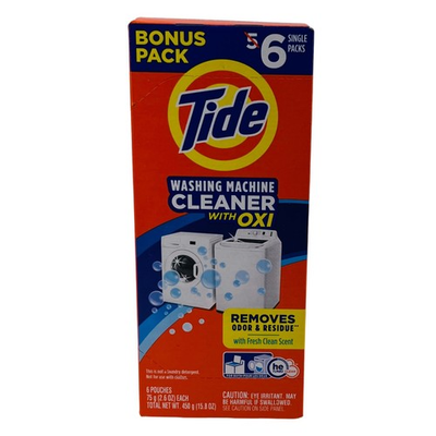 #ad Tide Washing Machine Cleaner with Oxi Fresh Scent 6 Pouches New $12.00
