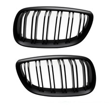 2X Doppelsteg Kühlergrill Schwarz Matt passend für BMW E92/E93 bj. 06-10 auch M