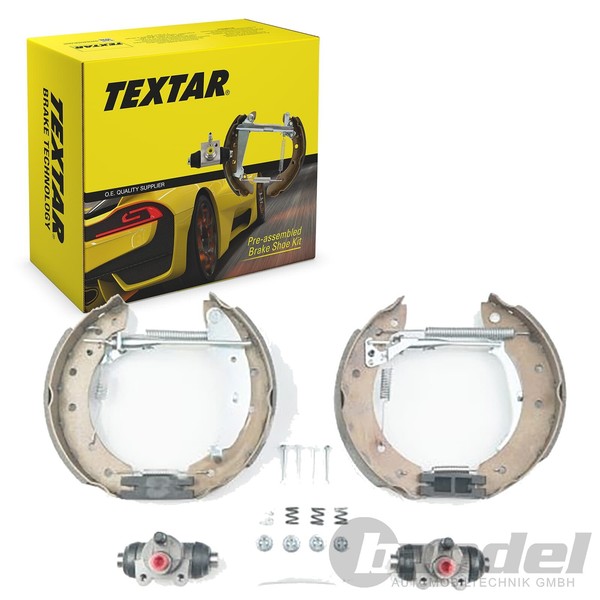 Textar Bremsbacken Satz 203,2Mm +Radbremszylinder +Nachsteller Passend FüR Peuge-image