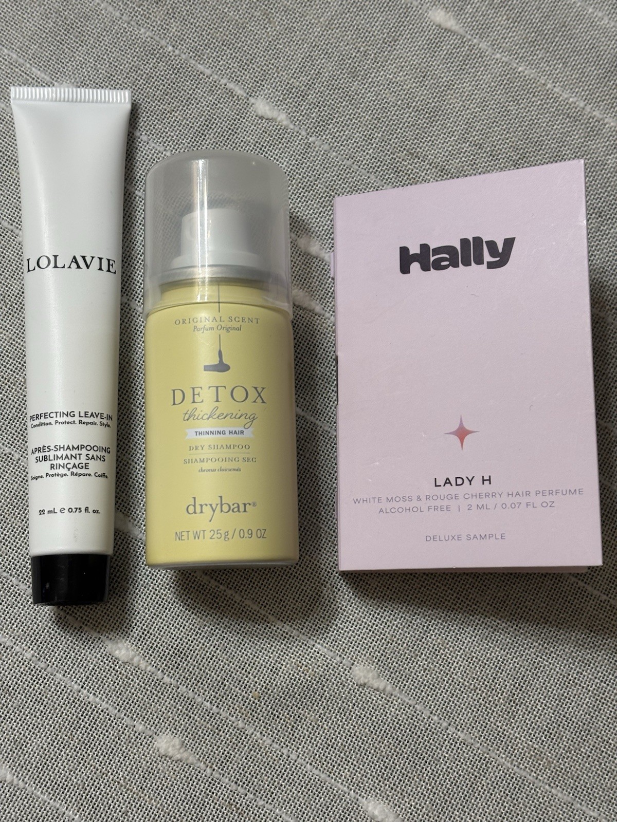 Lot Of 3 Hair Products Leave-in, Dry Shampoo, Hair Perfume, Luxury Travel Size