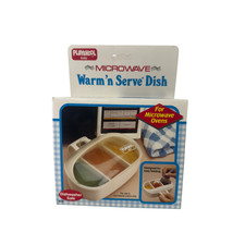 Vintage Playskool Baby Food Easy Feeding Heat Up Microwave Warm Serve Dish