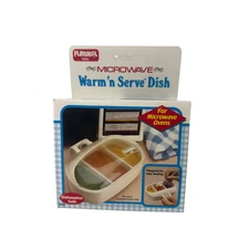 Vintage Playskool Baby Food Easy Feeding Heat Up Microwave Warm Serve Dish