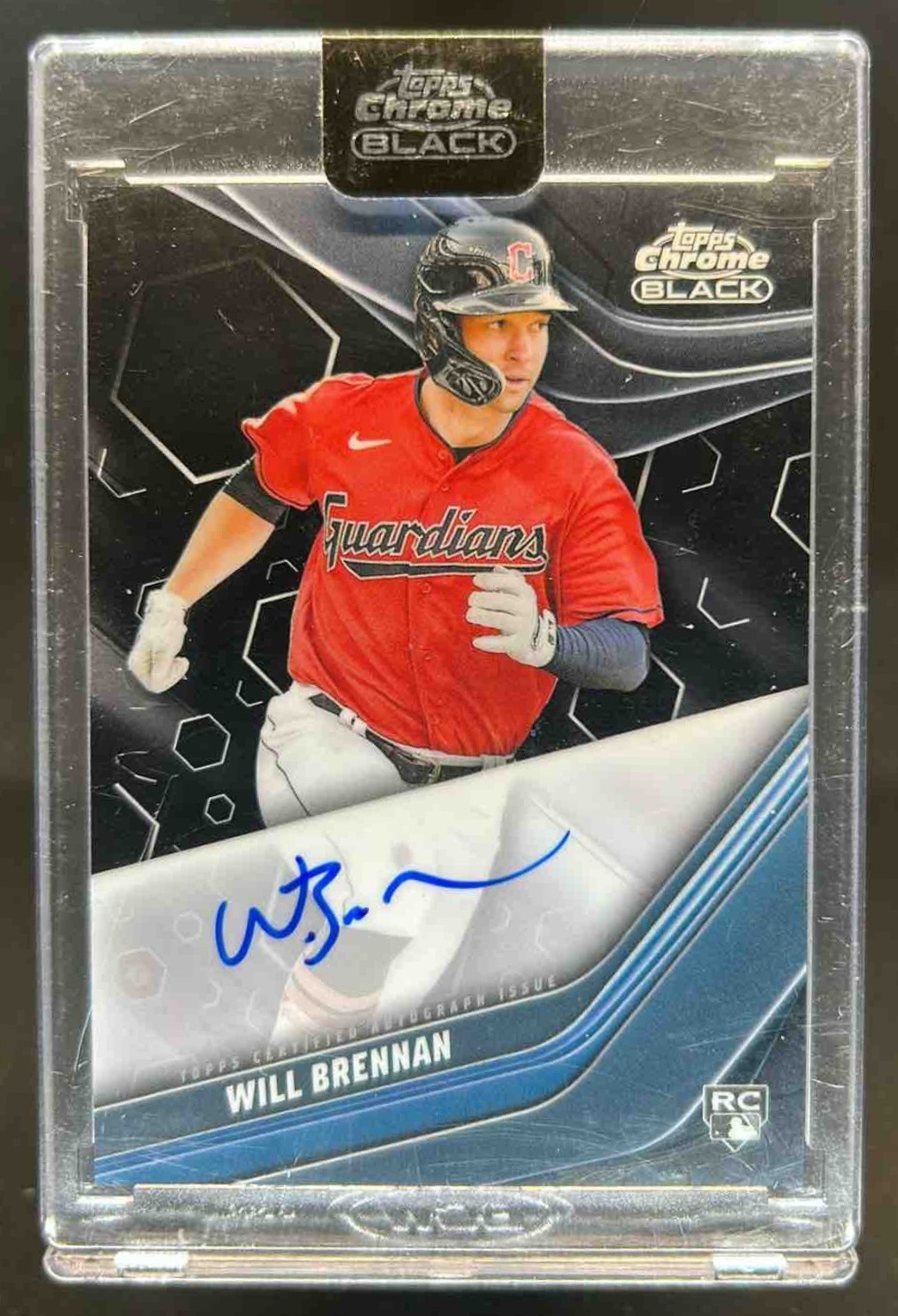 2023 Topps Chrome Black Will Brennan Auto RC Rookie #CBA-WB Guardians