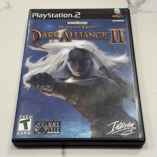 Baldur's Gate: Dark Alliance II (PS2, 2004) VGC Complete CIB Manual