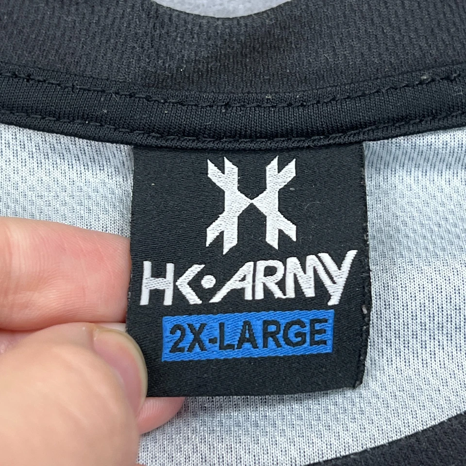 Camisa del Ejército HK Para Hombre XXL Negra/Camuflaje Ejército Perno Fri Fit Manga Corta Camiseta de Paintball Foto 3 de 4